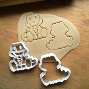 Set of 2 Baby Alligator and Crocodile Cookie Cutters Cookie - Suitable Size - Choose Standard or Dishwasher Safe - Made in India - Perfect for Animal-Themed Parties, Educational Activi