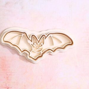 Bat cookie cutter set for making shortbread cookies fondant biscuits sugar paste chocolate treats cake toppers baking tools for Halloween party spooky theme events school crafts