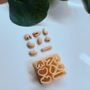 Boho Organic Slab Pattern PoDesigned for jewelry makers and crafters who want to incorporate organic, textured slab patterns into their handmade accessories.lymer Clay Earring Cutter