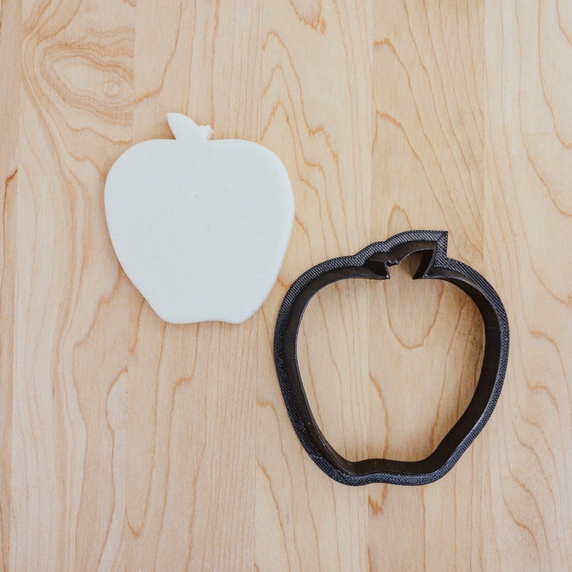 Apple Outline Cookie Fondant Clay Cutter for Baking Decorating Craft Projects Dough Modeling Kids School Themes Healthy Snack Party Treats Tool India CookieThis Apple Outline Cutter is - Image 4