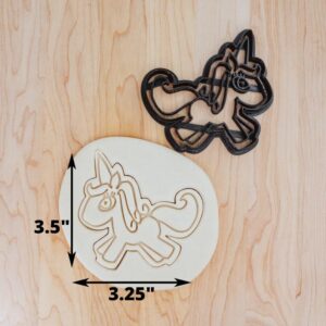 Unicorn Detailed Cookie Cutter Cookie for Fondant, Clay Crafting, Baking, Fantasy-Themed Parties, Kids Birthdays, Magical Celebrations, and Creative Cake Decorating in India
