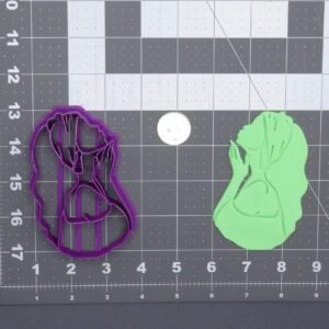 Black Cookie Woman Cookie Cutter for Baking Cookies Biscuits Fondant Sandwiches Pancakes Pastry Dough Cutter Tool for Kids Birthday Parties Women Theme Celebrations School Events