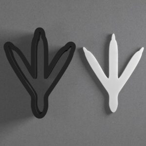 Bird Foot Cookie Polymer Clay Cutter with Sharp Tapered Edge for Jewelry Making, Mini Studs, Pendant Sets, Earring Crafting Tool, Cookie Cutter, Ideal for Detailed Clay and Dough