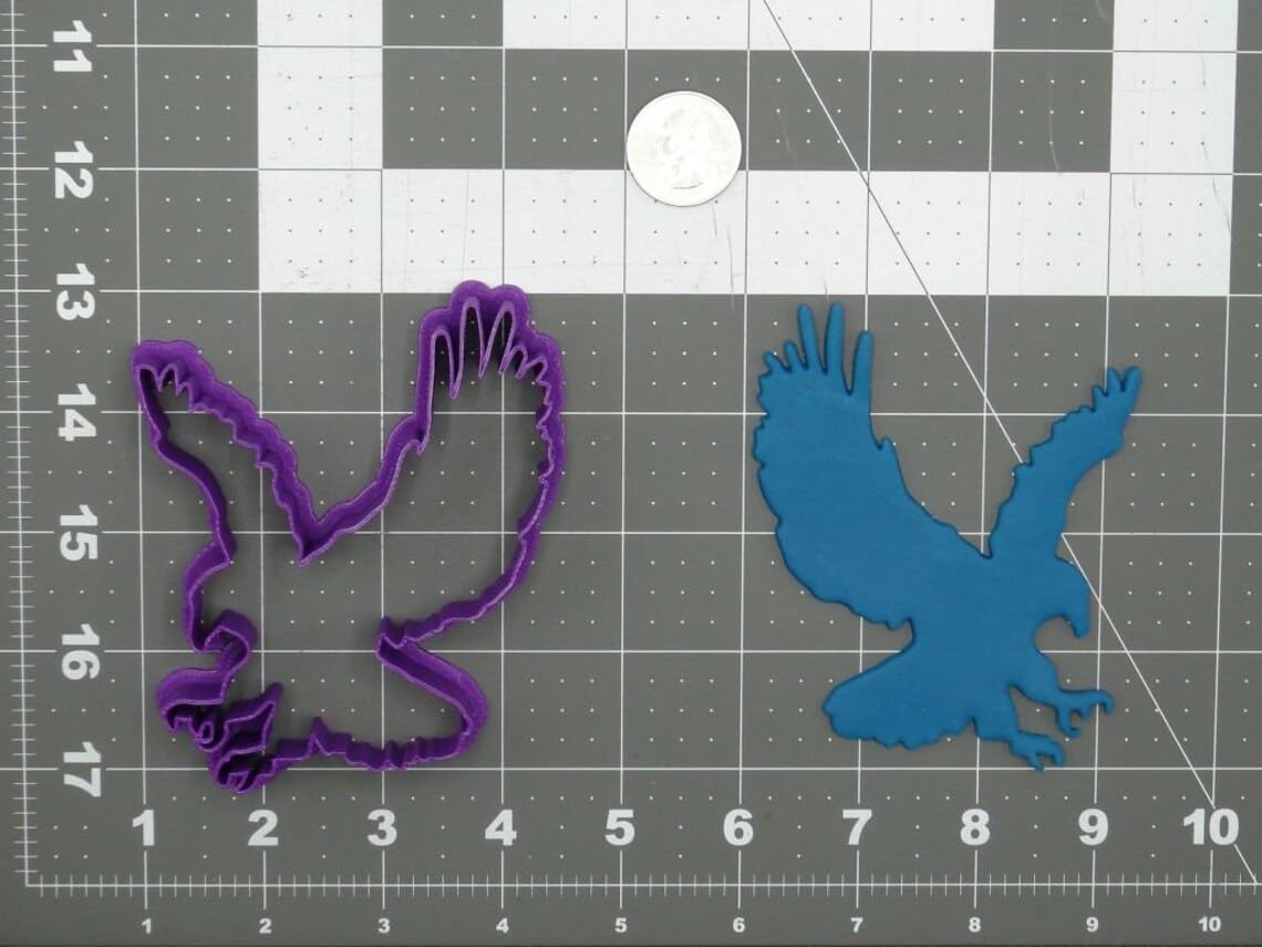 Eagle Body 266-D305 Cookie Cutter Silhouette Black Cookie Bird Shape Baking Stamp for Patriotic Cookies Wildlife Crafts Nature Party Decorations Classroom Projects and Cake Toppers - Image 2