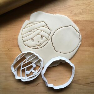 Set of 2 Cute Mummy Cookie Cutters, Suitable Size for Halloween Baking, Fun Spooky Treats, Made in India