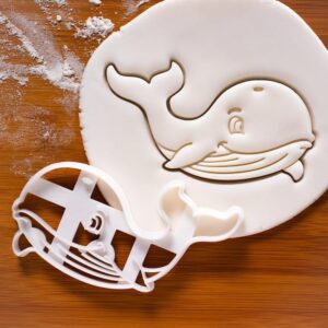 Whale and Marine Animals Cookie Cutter Set Bake Biscuit Mold Conservation Theme Gingerbread Craft Tools Cute Ocean Animal Shapes for Baking and Decorating (ONLY WHALE)