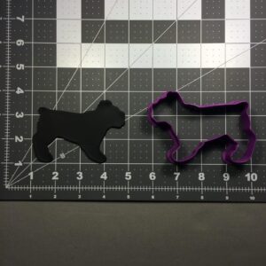 Black Bulldog 101 Cookie Cutter Cookie Dog Face Biscuit Mold for Pet Lovers Dog Breed Parties Animal-Themed Baking Kids Birthday Events Clay Craft Projects Dog Shelter Fundraisers