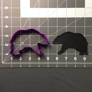 Black Cookie Bear Cookie Cutter for Baking Biscuits Fondant Sandwiches Pancakes Cake Decoration Animal Theme Party Supplies Kitchen Pastry Mold Tool for Kids and Creative Cooking