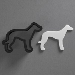 Greyhound Dog Breed Shape Polymer Clay Cutter With Sharp Tapered Edge Jewelry Earring Making Tool For Mini Studs Pendant Set Clay Mold Cookie Cutter For Pet Animal Dog Lover Craft