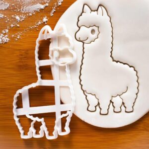 Holiday Alpaca Cookie Cutter - Festive Farm Animal Shape for Christmas Winter Parties
