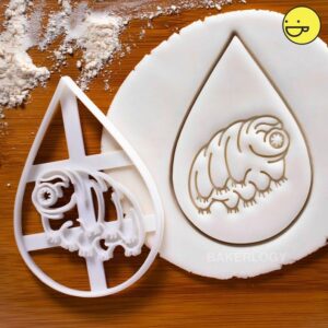Tardigrade Cookie Cutter Cookie India for Water Bear Shaped Biscuits, Educational Baking Tool for Microscopic Animal Themes, Science Parties, Biology Classrooms, and Lab Gift Ideas