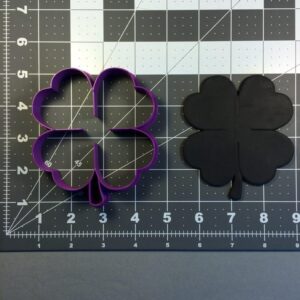Black Cookie Four Leaf Clover Cookie Cutter for Baking Biscuits Fondant Pancakes Sandwiches and Cake Decorating Lucky Shamrock Shape Cookie Cutter for St Patricks Day Parties Irish