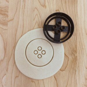 Button Cookie Fondant Clay Cutter for Sewing Themed Baking Decorating Craft Projects Dough Modeling Party Treats Kids Activities and DIY Crafts India Cookie