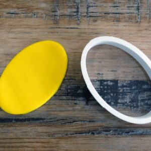 Oval Shaped Cookie Cutter for Making Homemade Shortbread Cookies Pastry Sugar Paste Fondant Cake Decorations Ideal for Baking Biscuits Sandwiches Crafts and Daily Kitchen Use with Clean