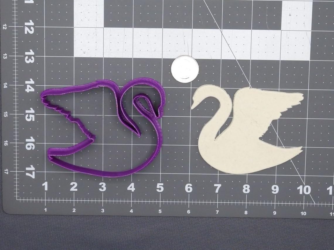 Swan Cookie Cutter Silhouette Black Cookie India Baking Tool for Making Bird, Animal, and Nature-Themed Cookies, Fondant, Chocolate, Cake Decorations, DIY Crafts, Party Treats, - Image 2