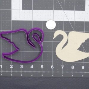 Swan Cookie Cutter Silhouette Black Cookie India Baking Tool for Making Bird, Animal, and Nature-Themed Cookies, Fondant, Chocolate, Cake Decorations, DIY Crafts, Party Treats,