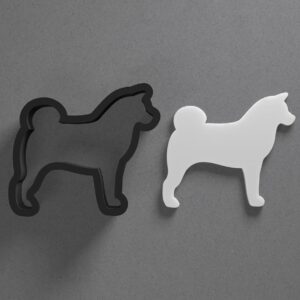 Shiba Inu Dog Breed Shaped Polymer Clay Cutter with Sharp Tapered Edge for Precise Cutting, Jewelry and Earring Tool for Mini Studs and Pendant Sets, Multipurpose Cookie Cutter