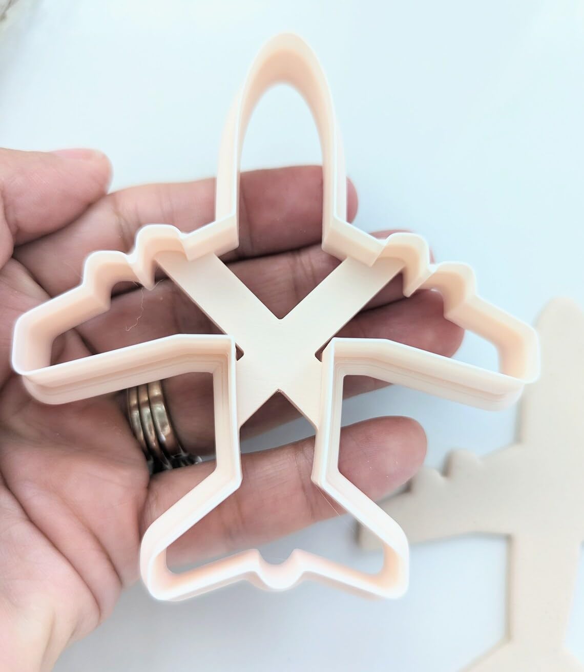 Jet Airplane Cookie Cutter for Travel and Aviation Theme Baking Large Clay Fondant Cutter for Polymer Clay DIY Plane Crafts Party Favors Pilot Graduation Kids Birthdays and Handmade - Image 2