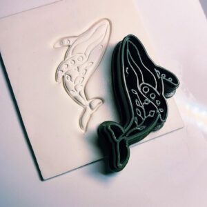Wanda Whale Celestial Polymer Clay Earring Cutter India Cookie Hand Clay Cutter Mold Tool for Jewelry Making Biscuit Fondant Cutter DIY Crafts Whale and Celestial Theme Accessories