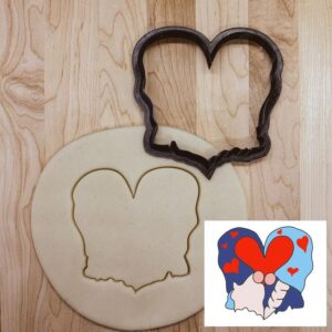 Gnome Double Cookie Cookie Cutter for Cookies, Fondant, and Clay Cute Gnome Pair Design for Valentines Day, Weddings, and Craft Projects in India