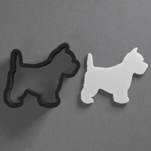 West Highland Terrier Dog Breed Polymer Clay Cutter With Sharp Tapered Edge Jewelry Earring Making Tool For Mini Studs Pendant Set Clay Mold Cookie Cutter For Pet Animal Lover Crafts