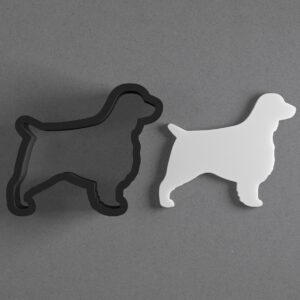 English Springer Terrier Dog Shape Polymer Clay Cutter with Sharp Tapered Edge for Clean Cutting, Jewelry and Earring Tool for Mini Studs and Pendant Sets, Cookie Cutter for Baking