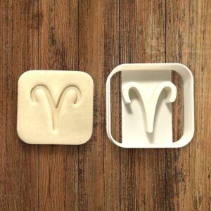 Aries Astrology Sign Cookie Cutter for Making Shortbread Cookies with Zodiac Theme Ideal for Horoscope Birthday Party Baking Custom Astrological Fondant Sugar Paste Decoration Gifts