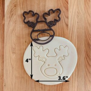 Reindeer Cookie Cutter Cookie for Christmas Baking, Holiday Cookie Mold for Fondant, Clay, and Dough, Festive Deer Shape for Gifts and Crafts, Made in India