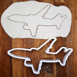 Black Boeing 737 Cookie Cutter India cookie Airliner Plane Shape Aviation Fondant Baking Tool Christmas Cookies Pilot Gift Cake Decorating Clay Jewelry Craft Cutter
