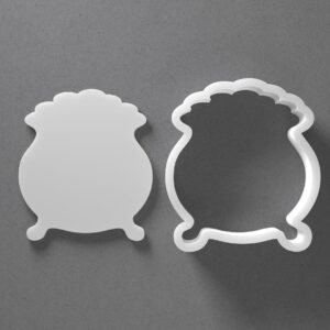 Pot Of Gold Cookie Cutter Rainbow Pot Shape Baking Tool for Cookies Biscuits Fondant Dough Clay Jewelry Making Earring Craft Decorating Party Baking and Daily Home Use