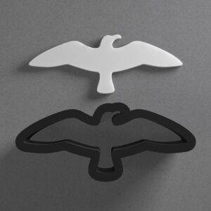Flying Bird Shape Polymer Clay Cutter Earring Jewelry Tool for Mini Studs Dangle Pendants and Cookie Dough Shaping with Sharp Tapered Edge for Nature Animal Freedom Theme DIY Craft