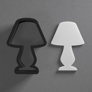 Desk Lamp Polymer Clay Cutter Sharp Tapered Edge Clay Earring Cutter Jewelry Making Tool for Mini Studs Light Pendant Set Home Office Theme Cookie Cutter for Clay Crafts and Accessories