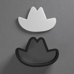 Cowboy Hat Rodeo Western Style Polymer Clay Cutter Sharp Tapered Edge Tool for Jewelry Earring Pendant Making Cookie Fondant Craft DIY Accessories for Country Theme Artists and Bakers