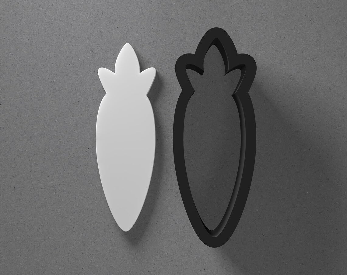 Carrot Cookie Polymer Clay Cutter with Sharp Tapered Edge for Jewelry Making, Mini Stud Earrings, Pendant Sets, Earring Crafting Tool, Cookie Cutter for Clay and Dough Shaping Projects