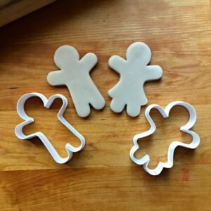 Cookie Set of 2 Gingerbread Boy and Girl Cookie Cutters Multi Size for Christmas Holiday Baking Cookie Decoration Tool for Kids Party Snacks Shaped Treats Made in India Durable Kitchen