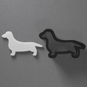 Dachshund Dog Breed Shape Polymer Clay Cutter with Sharp Tapered Edge for Precise Cutting, Jewelry and Earring Tool for Mini Studs and Pendant Sets, Cookie Cutter for Pet Lovers
