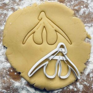 Black Anatomical Clitoris Cookie Cutter Womb Anatomy Biscuit Cutter Medical Science Cookie Stamp for Future Doctor Nurse Gifts Pastry Fondant Dough Educational Baking Tool