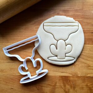 Cookie Margarita Cactus Glass Cookie Cutter Multi Size for Fun Fiesta Party Baking Tools for Summer Snacks Made in India Reusable Durable Cookie Choose Standard or Dishwasher Safe