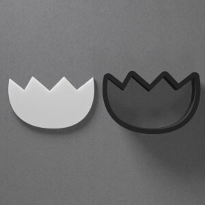Broken Egg or Tulip Shape Polymer Clay Cutter Sharp Tapered Edge Tool for Jewelry Earring Pendant Making Cookie Fondant Craft DIY Accessories for Spring Floral Easter Artists Bakers