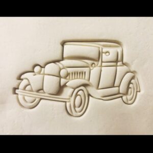 Classic Model A Car Shape Black Cookie Cookie Cutter for Vintage Automobile Theme Party Dessert Decoration Biscuit Making Tool for Car Enthusiasts Birthday Celebration Retro Baking