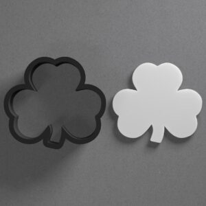 Shamrock Shape Polymer Clay Cutter With Sharp Tapered Edge Jewelry Earring Making Tool For Mini Studs Pendant Set Clay Mold Cookie Cutter For St Patrick�s Day Craft Projects