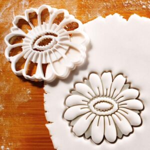 Gerbera Flower Cookie Cutter Cookie for Florists Gardeners Baking Floral Cookies Horticulture Gifts Spring Events Flower Themed Party Bloom Design India Bakeware Decoration Tool
