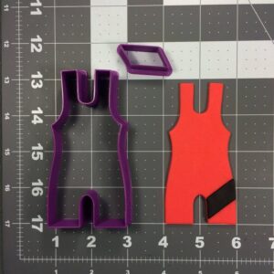 Wrestling Uniform 100 Cookie Cutter Set Black Cookie Sports Theme Baking Mold for Wrestling Birthday Party Cookies Athletic Event Treats Dessert Table Decoration and Gift Ideas