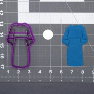 Black Dress 266-G043 Cookie Cutter Cookie Fashion Outfit Shape India Made Baking Tool for Cookies Fondant Clay Crafts Party Themes Cake Decorating and Daily Kitchen Use