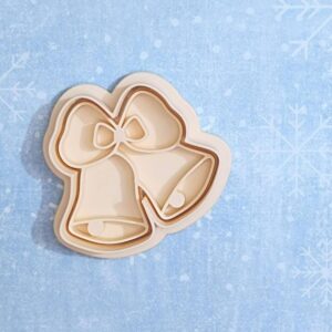 Bells Cookie Cutter Set for Holiday Christmas Baking Biscuit Dough Sugar Paste Fondant Decoration Festive Bell Shaped Cookies for Weddings Birthdays Cupcakes and Celebration Treats
