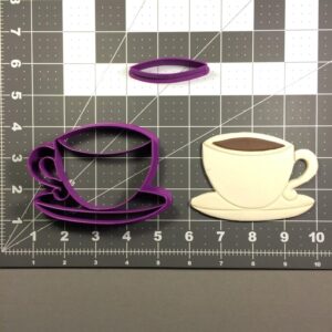 Coffee Cup Cookie Cutter Set Black Cookie for Barista Theme Baking, Cafe Party Decor, Coffee Lover Gift, Beverage Cookie Decoration, Kitchen Craft Projects, and Breakfast-Themed Events