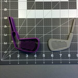 Golf Club Head 100 Cookie Cutter Black Cookie for Sports Theme Baking, Golf Party Supplies, Cake Decoration Tool for Golfers, Retirement Events, Fathers Day Treats, and Hobby Gifts