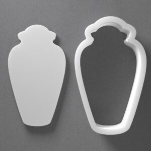 Urn Cookie Cutter Vase Shape Baking Tool for Cookies Biscuits Fondant Dough Clay Jewelry Making Earring Craft Decorating Party Baking Home Decor Projects and Daily Home Use Creative Gif