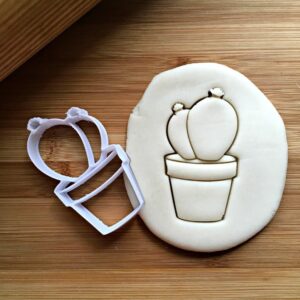 Double Cactus Cookie Cutter Cookie - Suitable Size - Choose Standard or Dishwasher Safe - Made in India - Fun Desert Plant Shaped Mold for Baking, Cactus-Themed Cookies, Crafts & DIY
