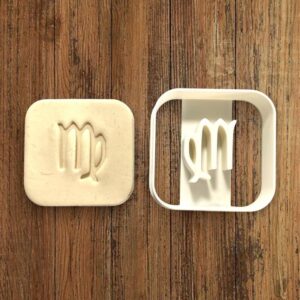 Virgo Astrology Sign Cookie Cutter for Making Shortbread Cookies with Zodiac Horoscope Theme Ideal for Birthday Baking Astrological Fondant Sugar Paste Cake Decorations and Personalized